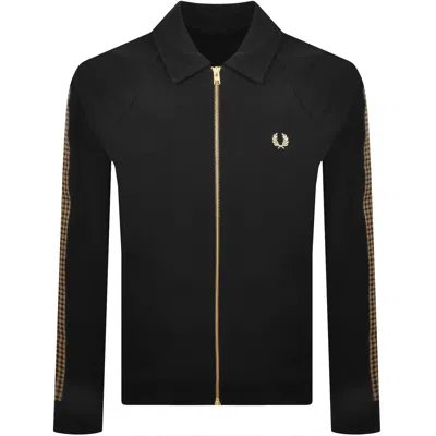 Fred Perry Cross Tape Track Jacket Black