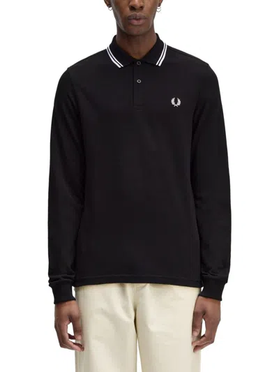 FRED PERRY FRED PERRY DOUBLE LINE POLO SHIRT