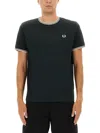 Fred Perry Twin Tipped T-shirt - Navy In Black