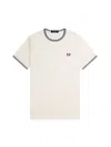 Fred Perry Twin Tipped T-shirt In White