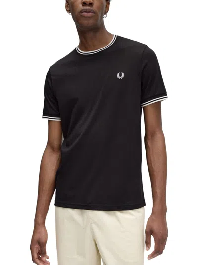 FRED PERRY FRED PERRY DOUBLE STRIPE TSHIRT