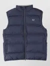 Fred Perry Down Puffer Jacket In Blue