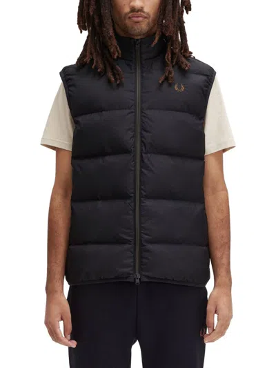 Fred Perry Mens Padded Gilet In Black 102