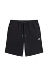 Fred Perry Drawstring Logo Shorts In Multi