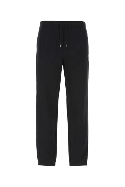 Fred Perry Drawstring Loopback Sweatpants In Black