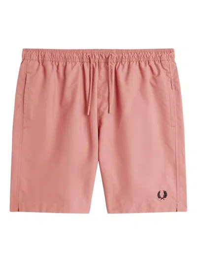 FRED PERRY DRAWSTRING-WAIST SWIM SHORTS