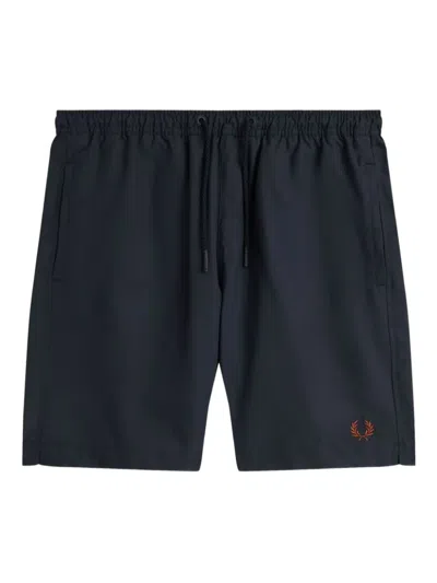 FRED PERRY DRAWSTRING-WAIST SWIM SHORTS