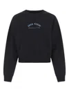 Fred Perry Embroidered Cotton Sweatshirt In Black