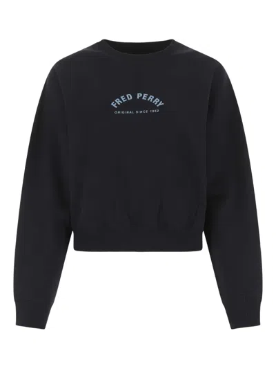 Fred Perry Embroidered Cotton Sweatshirt
