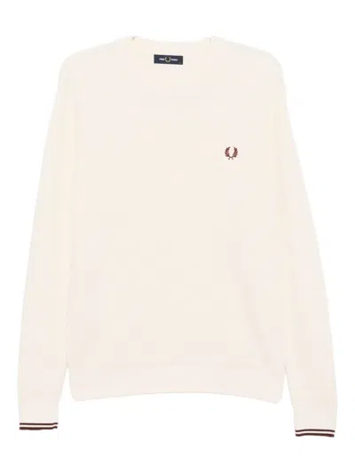 Fred Perry Embroidered-logo Jumper In Multi