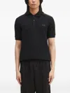 Fred Perry Embroidered-logo Polo Shirt In Blue