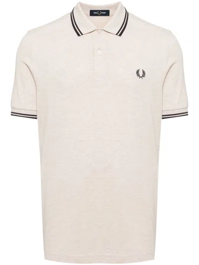 Fred Perry Embroidered Logo Polo Shirt In Multi
