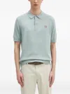 Fred Perry Embroidered-logo Polo Shirt In Blue