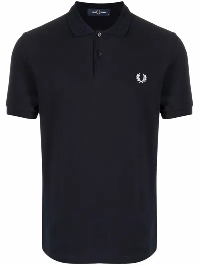 Fred Perry Plain Polo T Shirt Black