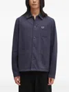 Fred Perry Embroidered-logo Shirt In Blue