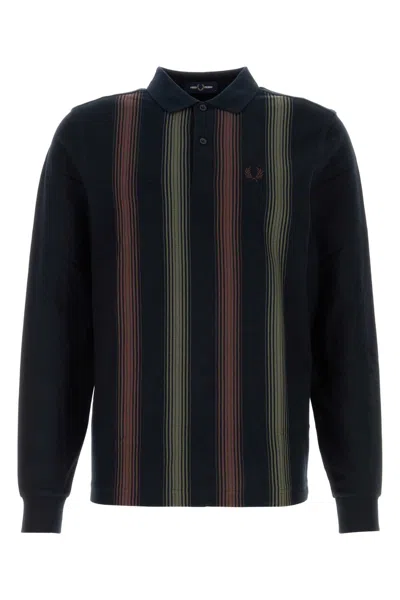 Fred Perry Embroidered Piquet Polo Shirt In Multi