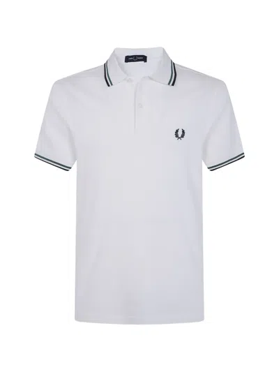Fred Perry Embroidered-logo Polo Shirt In Multi