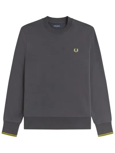 Fred Perry Felpa Con Logo In Animal Print