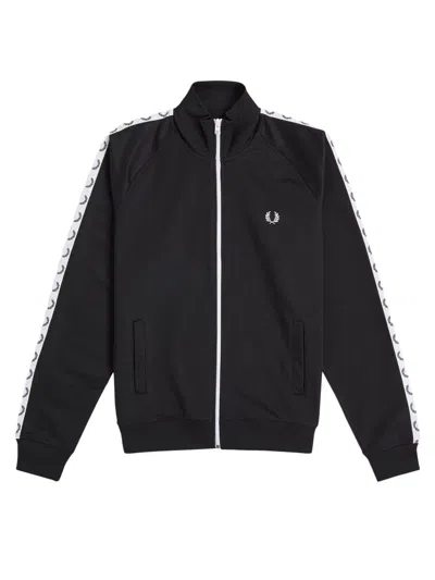 Fred Perry Felpa Tracksuit Con Logo E Zip In Black