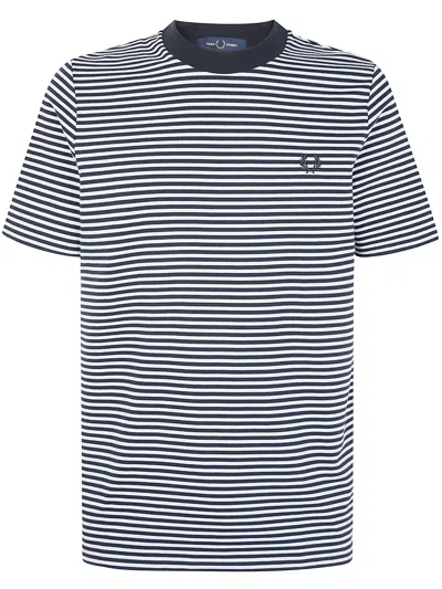 Fred Perry Fine Stripe T-shirt In Multi