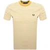 Fred Perry Heavy Weight Logo Striped T-shirt