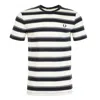 Fred Perry Mens Fine Stripe T-shirt In Blue
