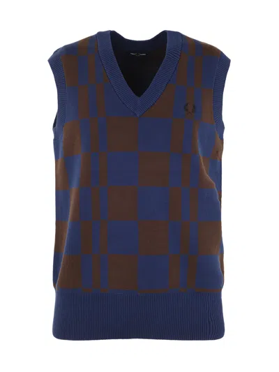 FRED PERRY FRED PERRY FP CHEQUERBOARD TANK