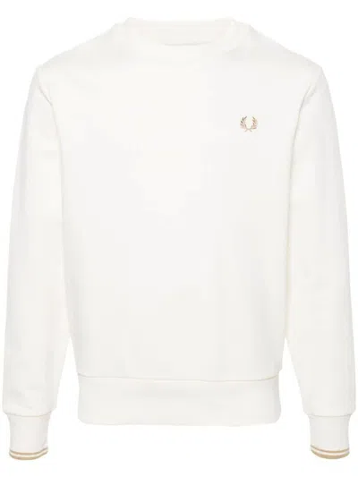 Fred Perry Fp Crew Neck Sweatshirt Clothing In Brown