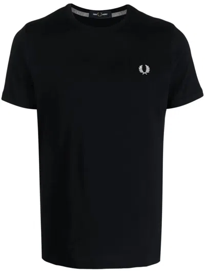 Fred Perry Fp Crew Neck T-shirt In Navy