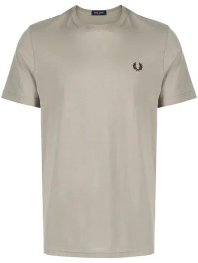 Fred Perry Fp Crew Neck T-shirt In Grey