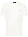 Fred Perry Fp Ringer T-shirt In White