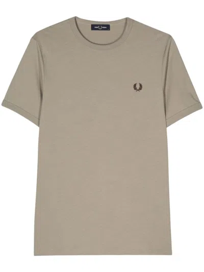 Fred Perry Fp Ringer T-shirt In Grey
