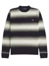 FRED PERRY FRED PERRY FP STRIPED OPEN KNIT JUMPER CLOTHING