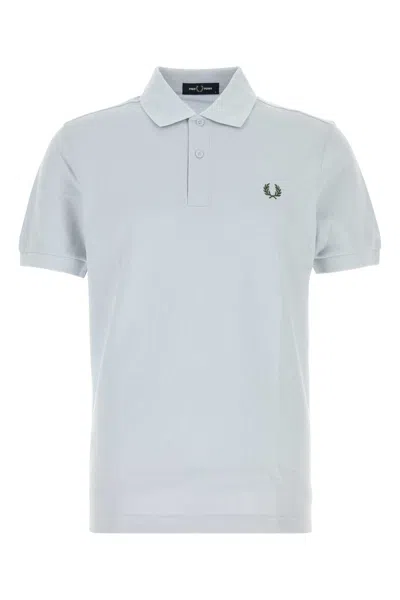 Fred Perry Logo-embroidered Polo Shirt In Blue
