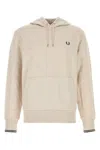 Fred Perry Fp Tipped Hooded Sweatshirt M2643 W50 In Neutral