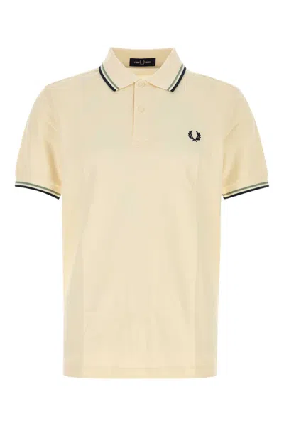 Fred Perry Fp Twin Tipped  Shirt In White