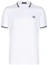 Fred Perry Polo With Logo In White