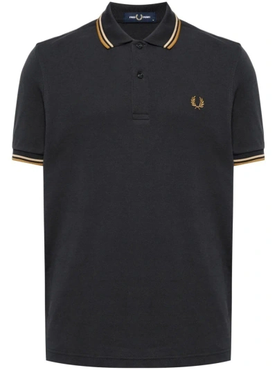 Fred Perry Fp Twin Tipped Shirt In Agrey Wrmsto Dkc