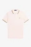 Fred Perry Short Sleeve Twin Tipped Polo Shirt In Green