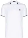 Fred Perry Polo With Logo In White