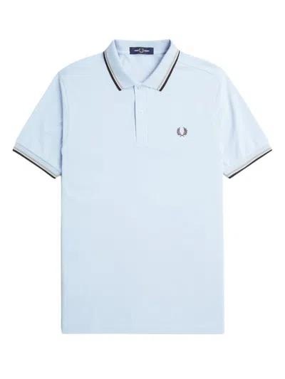 Fred Perry Fp Twin Tipped Shirt In Lghsmo Wrmgr Bri