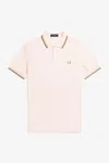 Fred Perry Short Sleeve Twin Tipped Polo Shirt In Slkpea Lgoys Dkc