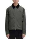 Fred Perry Green Caban Jacket In Field Green