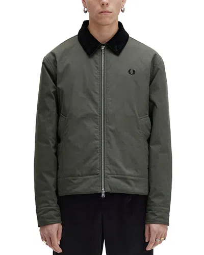Fred Perry Green Caban Jacket In 638