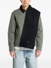 Fred Perry Fringed Scarf In Black