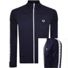 Fred Perry Full Zip Track Top Navy In Navy