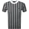 Fred Perry Geometric T Shirt Snow White In White