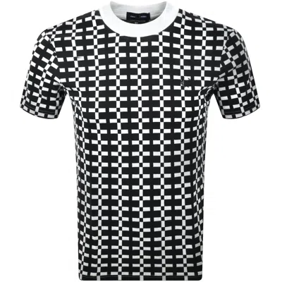 Fred Perry Geometric T Shirt Snow White