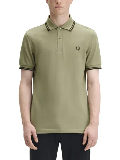 Fred Perry Green Cotton Polo Shirts