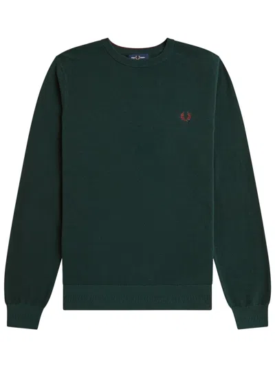 Fred Perry Jersey With Logo In Green